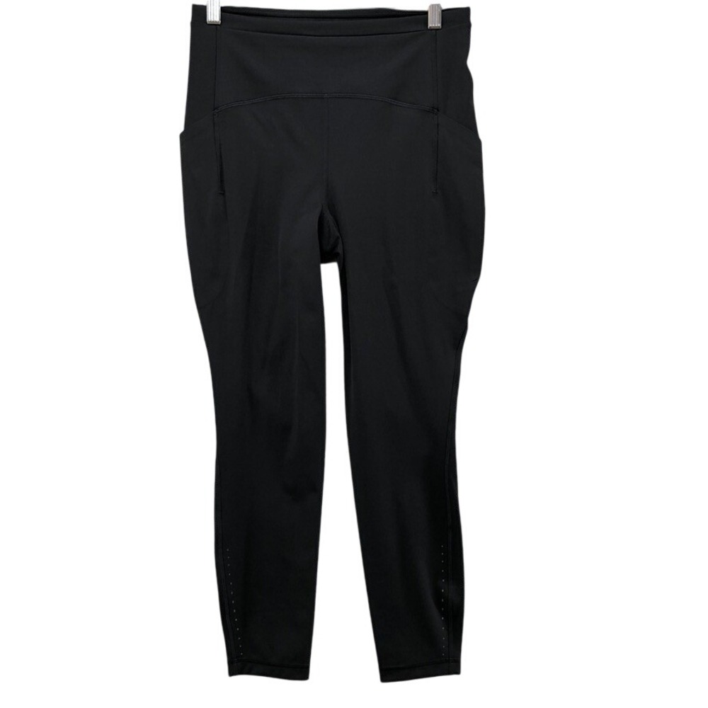 Lululemon Swift Speed High-Rise Tight 25" Black Leggings Womens 8 Gym Workout